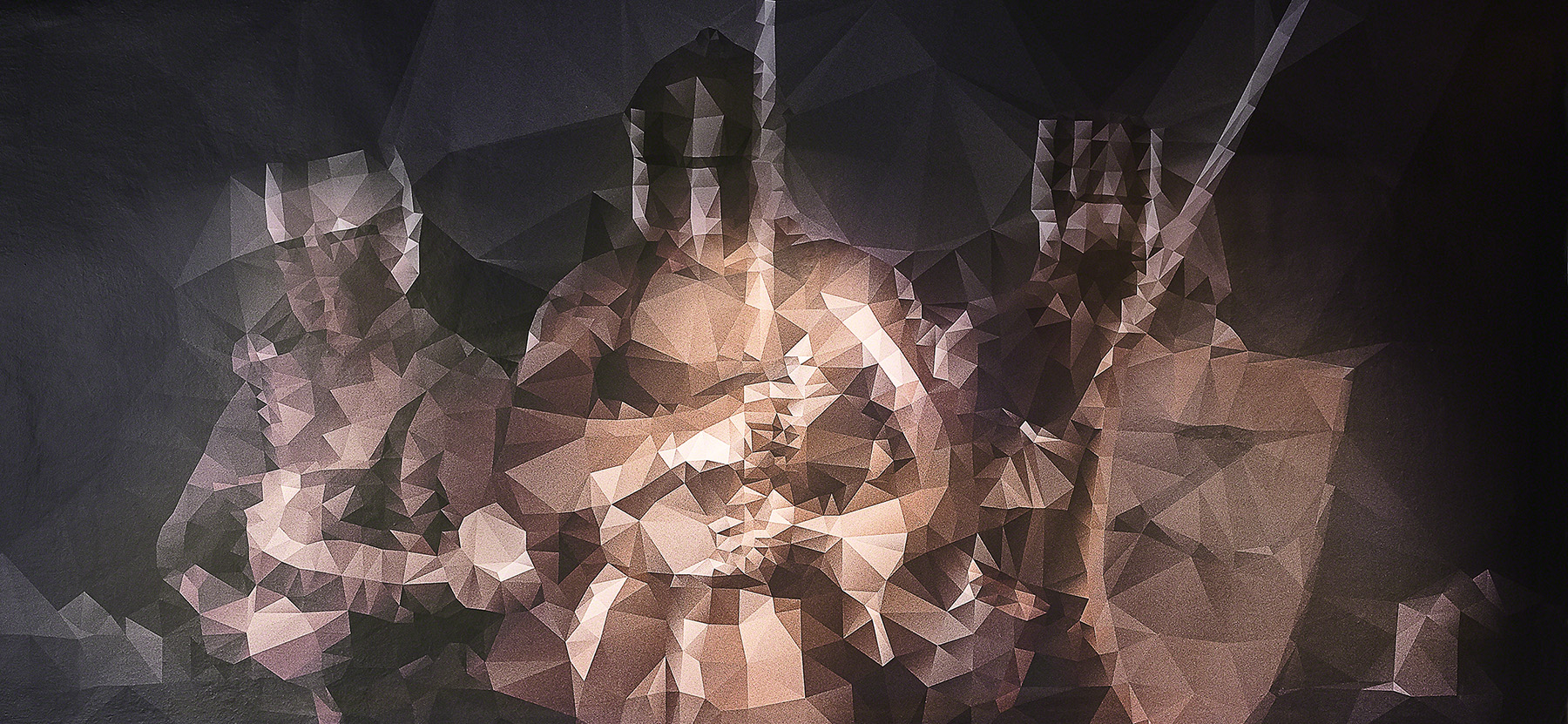 BEWOHNER DER BURG - LOW-POLY-BILD RITTER

    