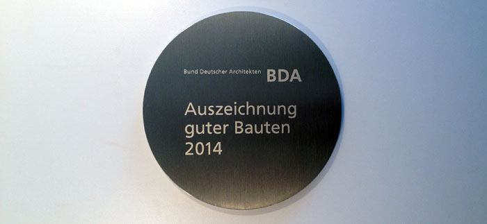 BDA AUszeichnung guter Bauten 2014 - Gruppenbild